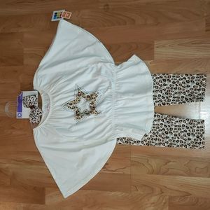 Girls cheetah print outfit